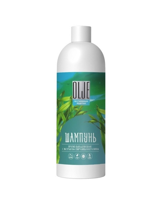 OLJE / Натуральный шампунь против выпадения волос с экстрактом концентрата спирулины и кератина 1000 мл в Вологде