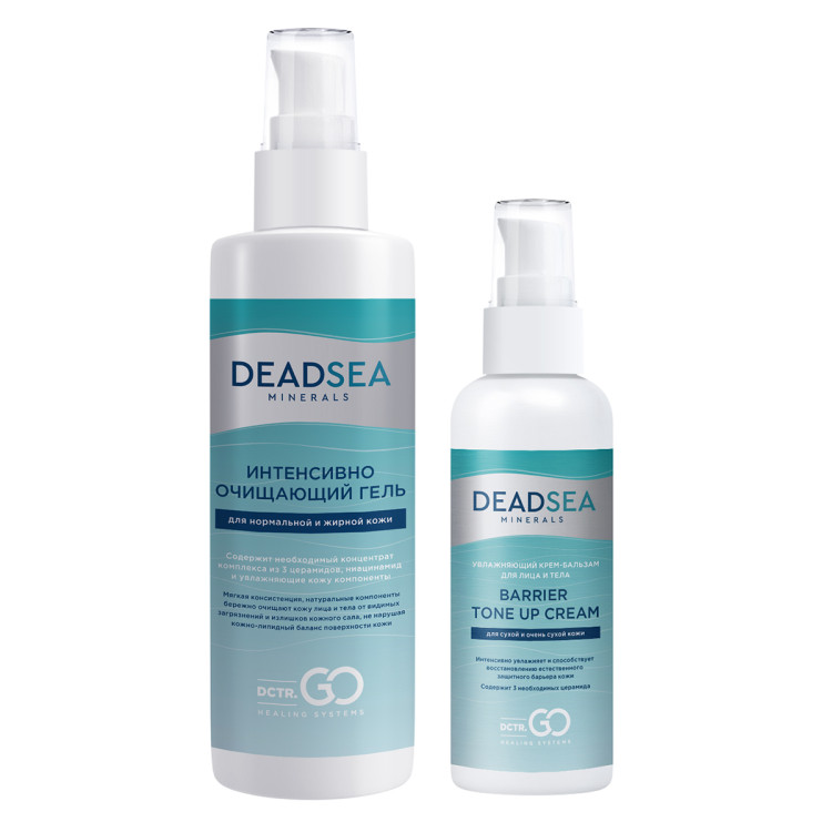 Dctr.Go Набор очищающий гель 250 мл и увлажняющий крем для лица с церамидами 100 мл в Вологде